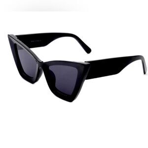 Black Retro Square High Point Vintage Sunglasses w/ case